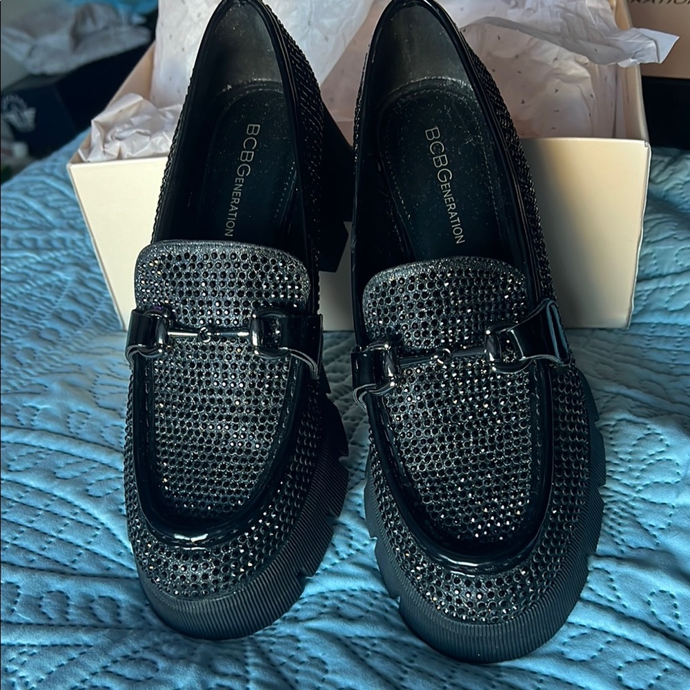 BCBGeneration Black Loafers for Women